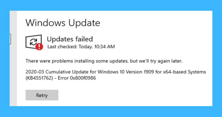 How to fix Windows Update errors in Windows 10
